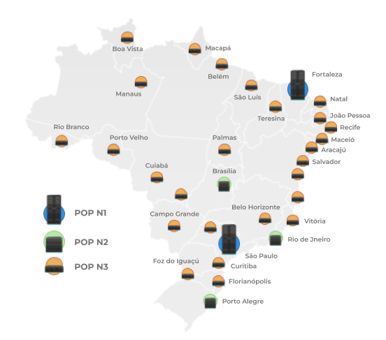 Mapa CDN